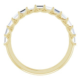 14K Yellow 3/8 CTW Natural Diamond Anniversary Band